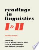 Readings in Linguistics I & II