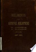 Real decreto orgánico del Cuerpo Facultativo de Archiveros, Bibliotecarios y Anticuarios y Reglamento dictado para su ejecución, 18 de noviembre de 1887