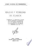 Realidad y posibilidad del Ecuador