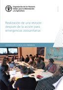 Realización de una revisión después de la acción para emergencias zoosanitarias