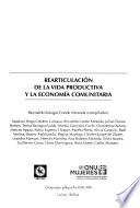 Rearticulación de la vida productiva y la economía comunitaria