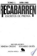 Recabarren, escritos de prensa: 1898-1905