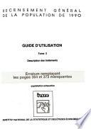 Recensement général de la population de 1990: Description des traitements