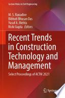 Recent Trends in Construction Technology and Management