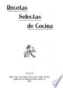 Recetas selectas de cocina