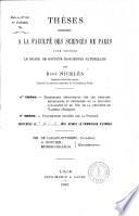 Recherches géologiques sur les terrains secondaires et tertiares de la province d'Alicante et du sud de la province de Valence (Espagne)