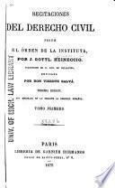 Recitaciones del derecho civil segun el órden de la Instituta