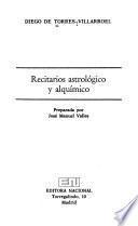 Recitarios astrológicos y alquímico