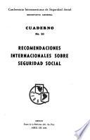 Recomendaciones internacionales sobre seguridad social