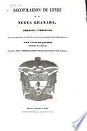 Recopilación de leyes de la Nueva Granada