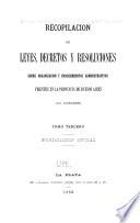 Recopilacion de leyes, decretos y resoluciones sobre organizacion y procedimientos administrativos vigentes en la provincia de Buenos Aires