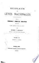 Recopilación de leyes nacionales sancionadas por el honorable congreso argentino