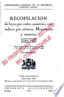 Recopilación de leyes por orden numérico