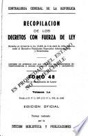 Recopilación de leyes por orden numérico