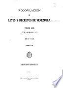 Recopilación de leyes y decretos de Venezuela