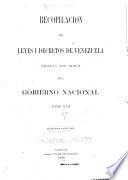 Recopilación de leyes y decretos de Venezuela ...