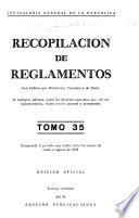 Recopilación de reglamentos