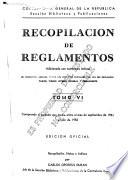 Recopilación de reglamentos