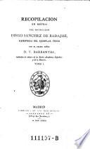 Recopilacion en metro del bachiller Diego Sanchez de Badajoz