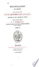 Recopilacion en metro del bachiller Diego Sanchez de Badajoz