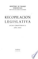 Recopilación Legislativa