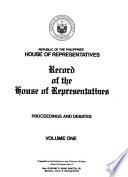 Record of the House of Representatives