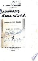 Recordações d'uma colonial