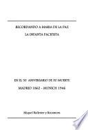 Recordance a Maria de la Paz, la infanta pacifista