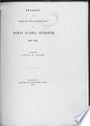 Records of Some of the Descendants of Thomas Clarke, Plymouth, 1623-1697