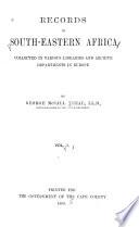 Records of South-Eastern Africa