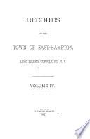 Records of the Town of East Hampton, Long Island, Suffolk Co., N.Y.