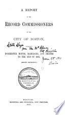 Records Relating to the Early History of Boston ...