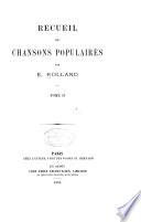 Recueil de chansons populaires
