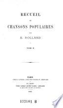 Recueil de chansons populaires