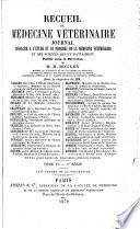 Recueil de md́ecine vétérinaire