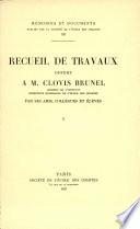Recueil de Travaux