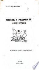 Recuerdo y presencia de Javier Heraud