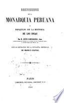 Recuerdos de la monarquía peruana, ó, Bosquejo de la historia de los incas