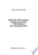 Redacte usted mismo currículum vitae y propuestas de colaboración