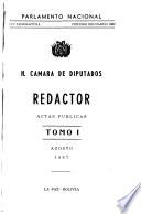 Redactor de la H. Cámara de Diputados (Sesiones reservadas).