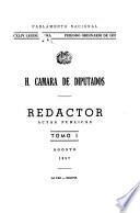 Redactor de la H. Cámara de Diputados (Sesiones reservadas).