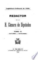 Redactor de la H. Cámara de Diputados (Sesiones reservadas).