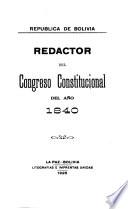 Redactor del H. Congreso Nacional