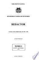 Redactor del H. Senado Nacional