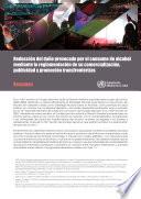 Reducción del daño provocado por el consumo de alcohol mediante la reglamentación de su comercialización, publicidad y promoción transfronterizas