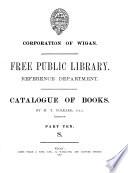 Reference department. Catalogue of books