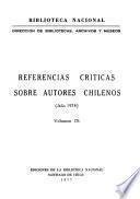 Referencias críticas sobre autores chilenos