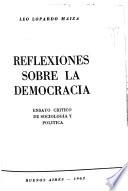 Reflexiones sobre la democracia