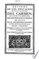 Reforma de los descalzos de nuestra señora del Carmen