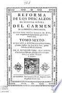 Reforma de los descalzos de nuestra señora del Carmen